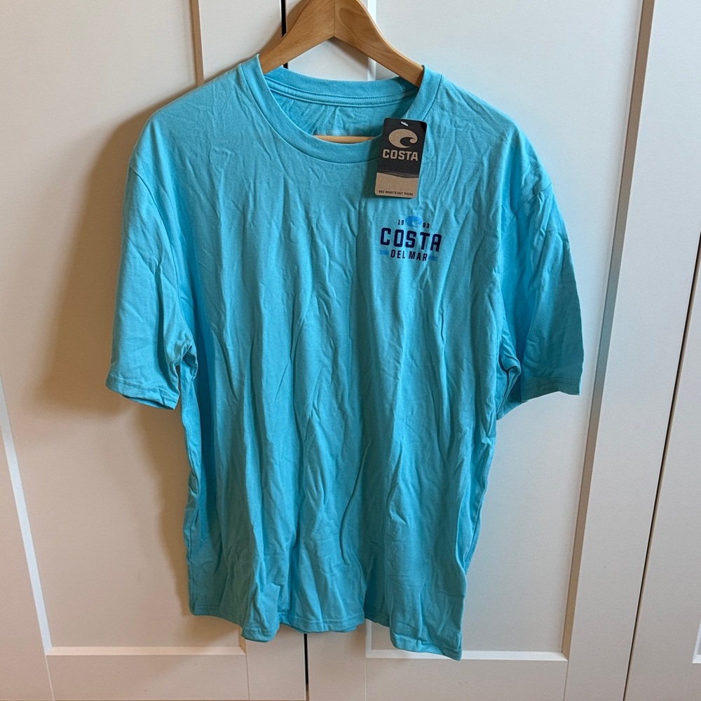 Costa Men's Aqua Short Sleeve Tee